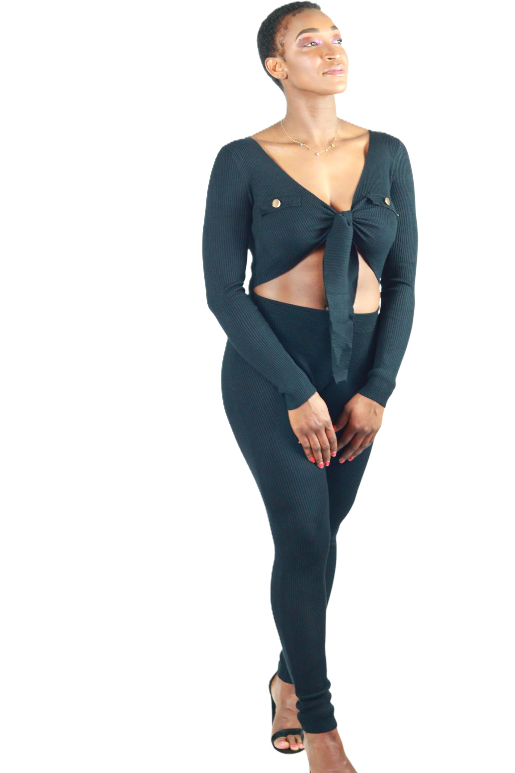 Ribbed Knit Jumpsuit